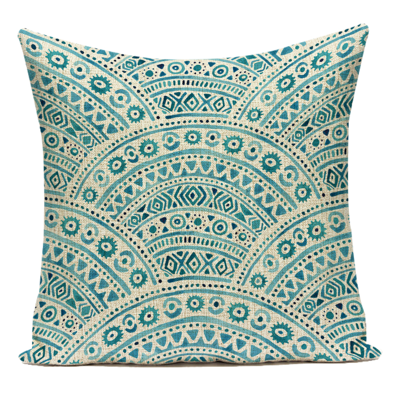 Bohemian Geometry Dekorative Kissen Fall Polyester Sofa Hause Geometrische Kissenbezug für Sofa Hause Wohnzimmer – Detail 4
