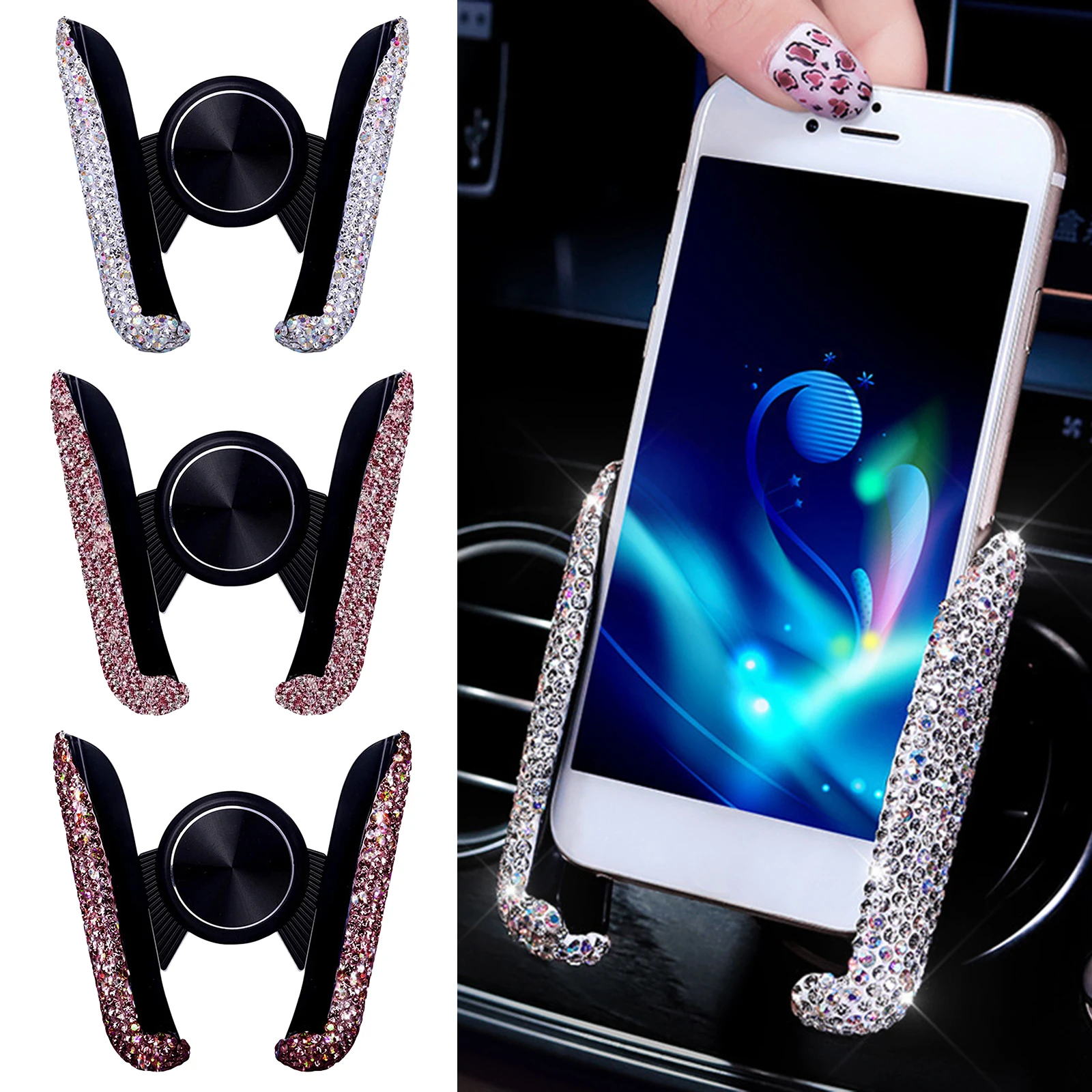 Universal Auto Phone Holder Car Air Vent Clip Mount Mobile Phone Holder Cell Phone Stand Support For iPhone