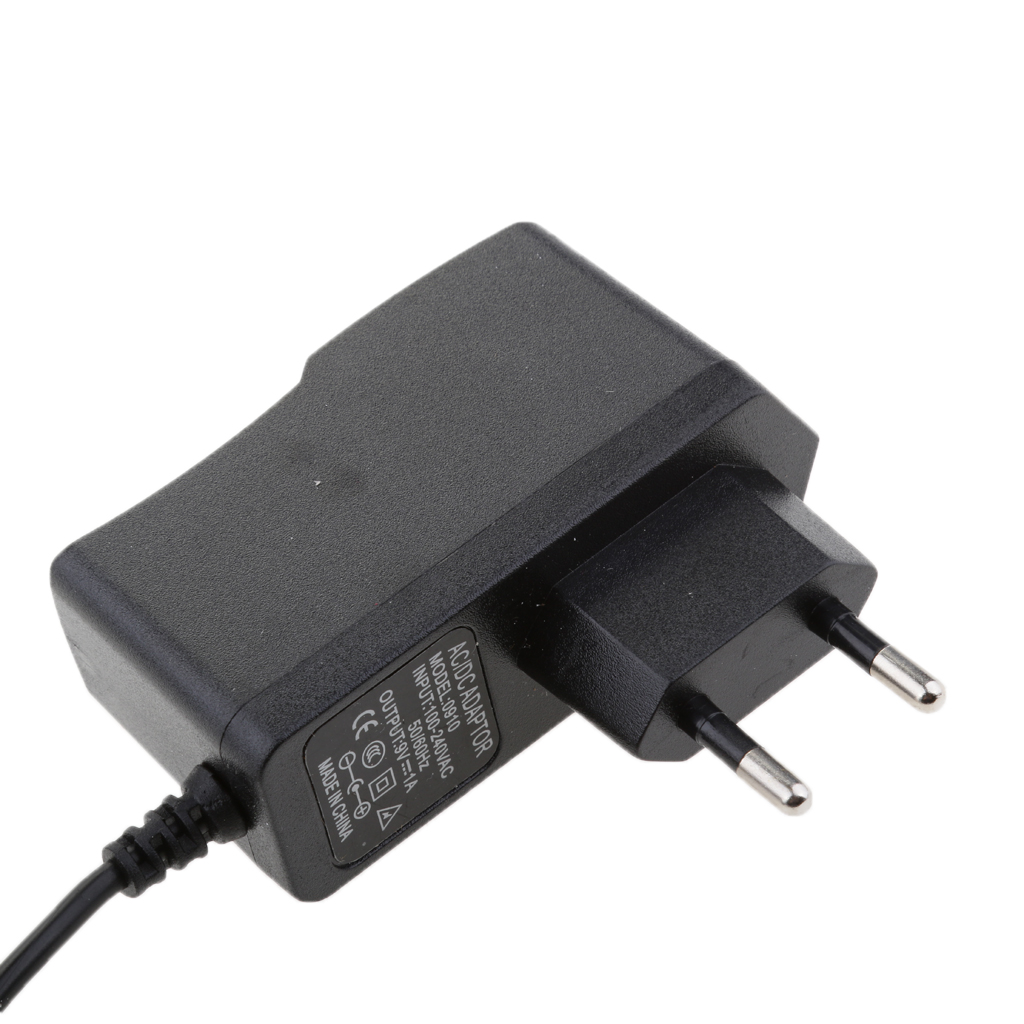 EU Plug AC DC Adapter 9V 1A Power Supply Converter Stabilized Voltage Supply