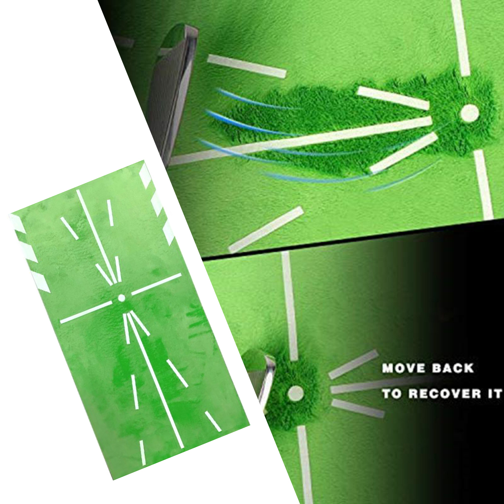 Golf Training Mat Anti- Mini Home Office Swing Practice Rug Traces Pad