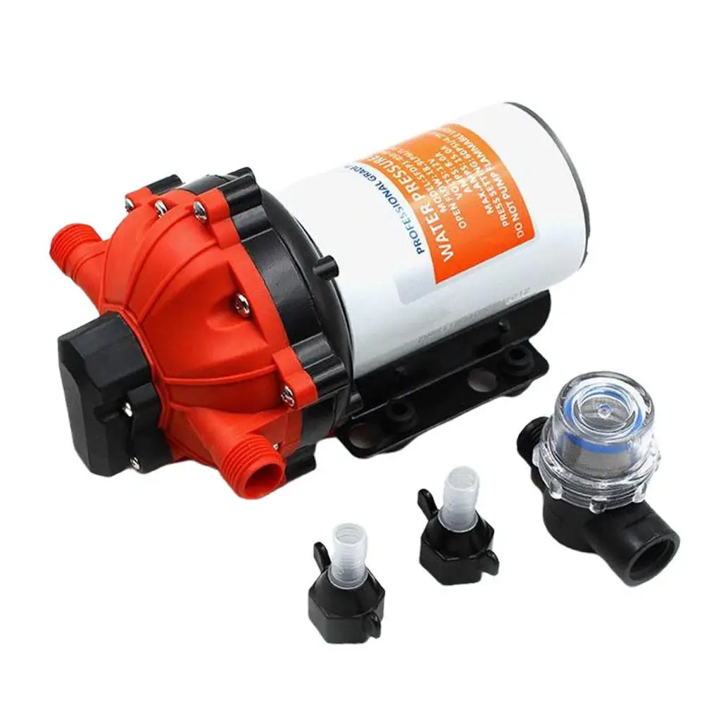 24V High Pressure Diaphragm Self Priming Pump Caravan/Boat/RV Water Pump Self Priming Replacement