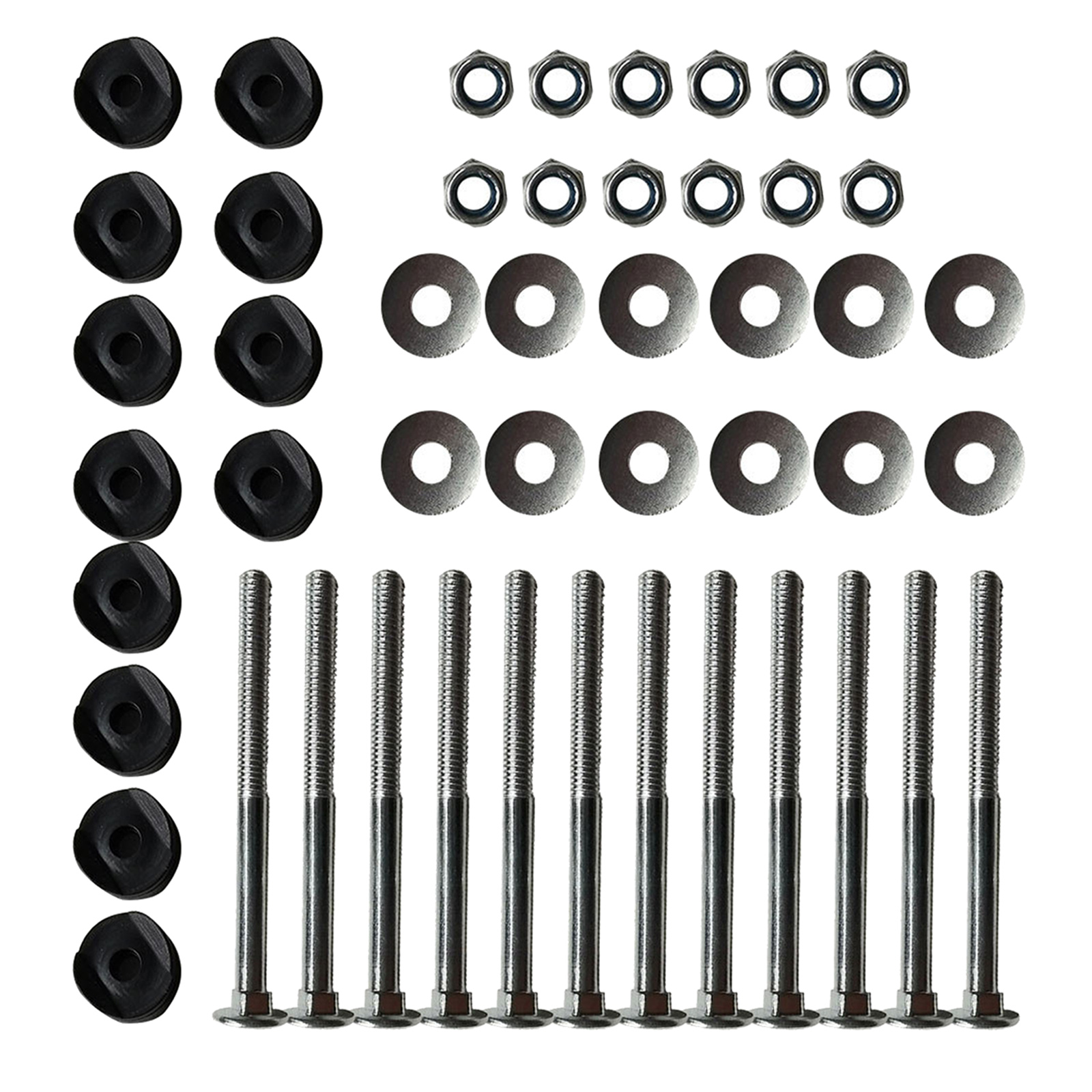 12pcs Black Trampoline Enclosure Pole Gap Spacers Plastic Trampoline Parts for Stability, will fit most models of Trampoline