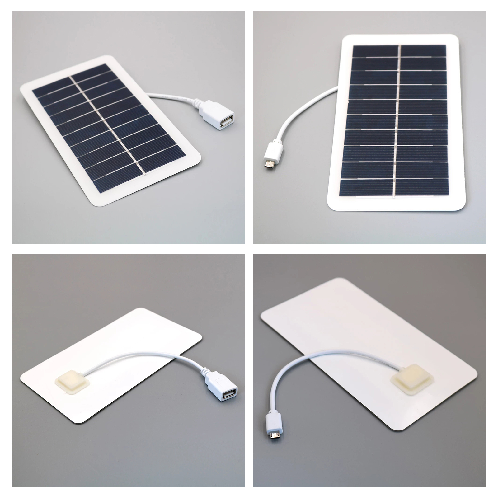 Solar Panel Charger GPS Camera Cell Phone Charger for Biking Outdoor Riding Garden Porch Hallway