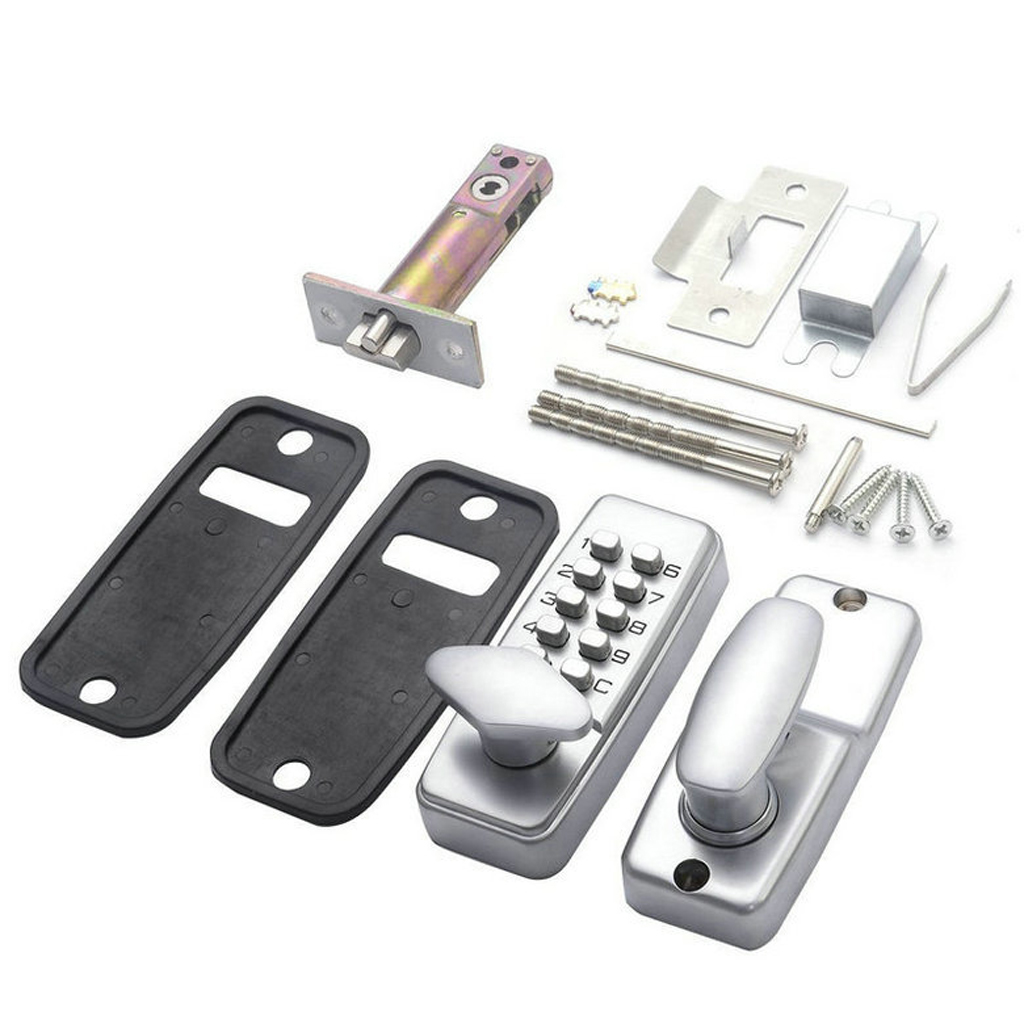 Digital Keypad Entry Code Combination Keyless Setting Lock for Door - Located On Door Knob Stylish Compact Design High Security