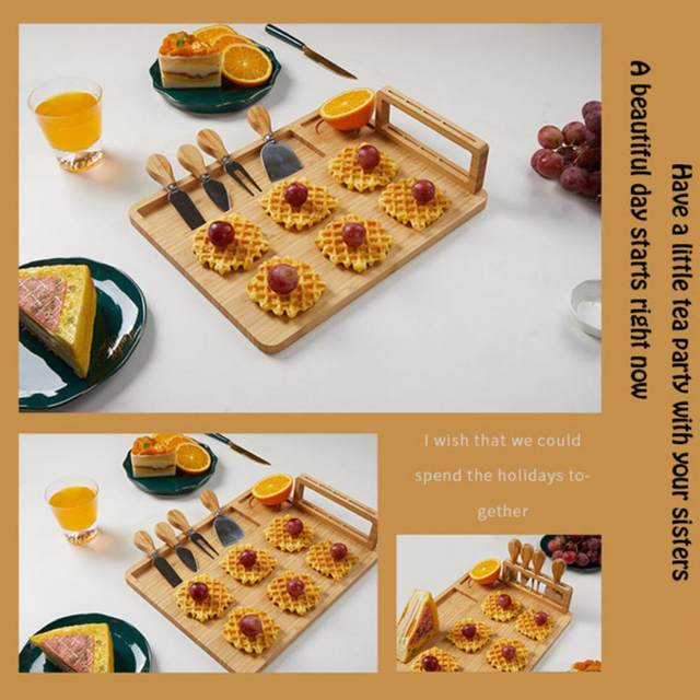 ECOSALL Apple-shaped Solid Wood Cutting Board With Handle For Fruit and  Veggies – Small Wooden Bread Board, Cheese Serving Platter, Round  Charcuterie