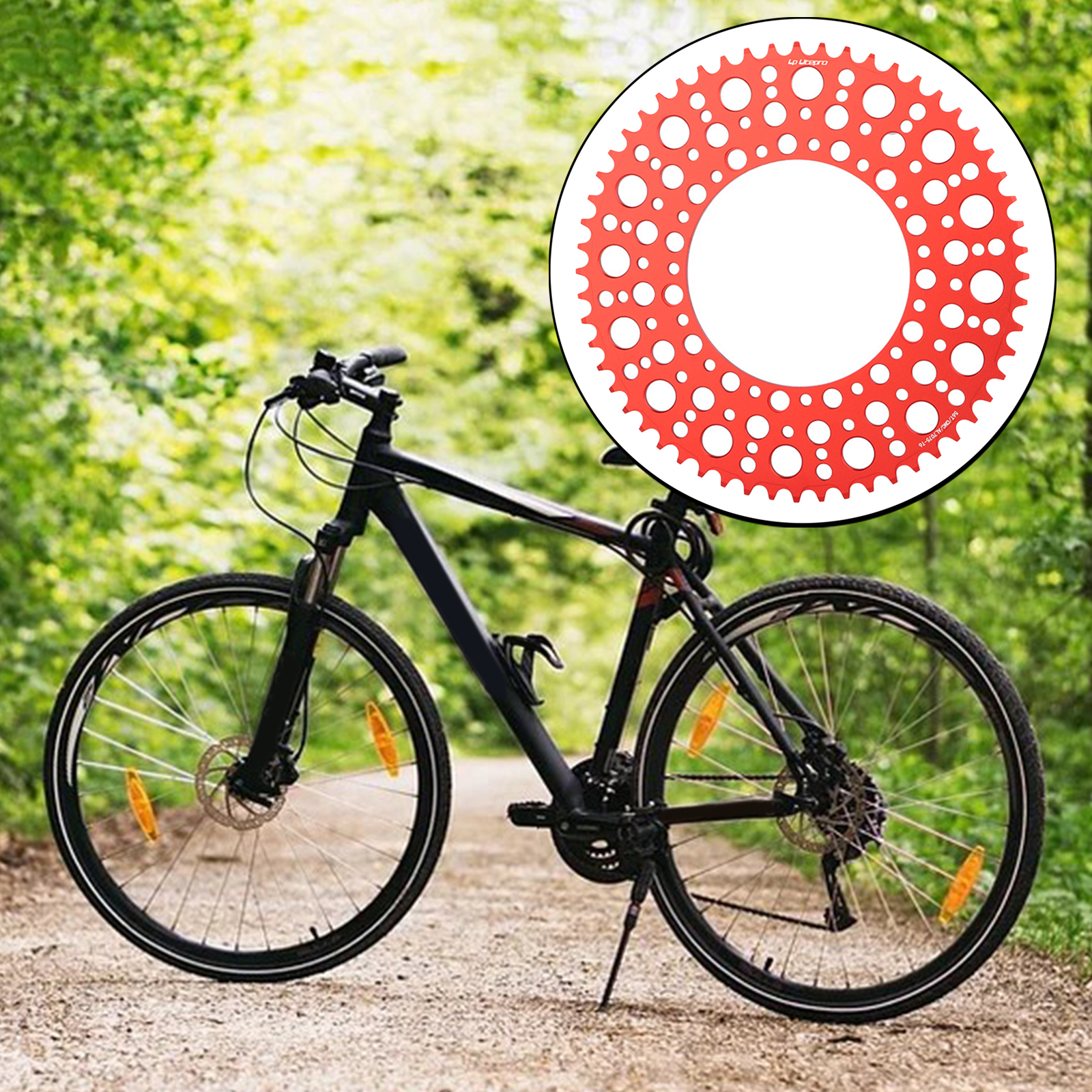 Bike Chainring Mountain Road Bicycle Folding Bike Aluminum Alloy 130 BCD Round Chain Wheel Refit Chainwheel Component Parts