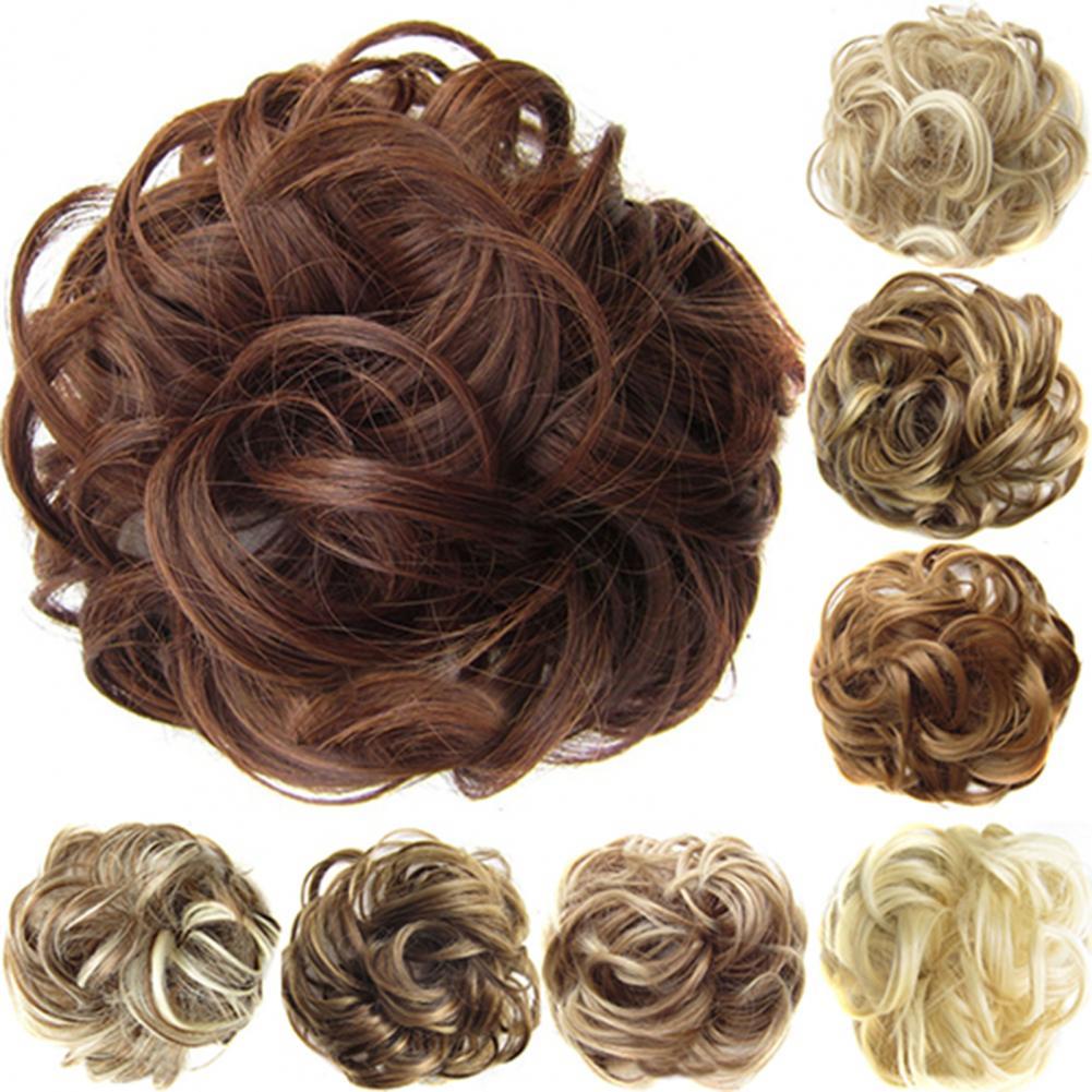 Best of Hair Bun Chignon Clip Women Messy Curly Hair Bun Extension Messy Bun Donut Hairpieces For Women Wrap On Ponytail Hair Extensions Reviews & Tips