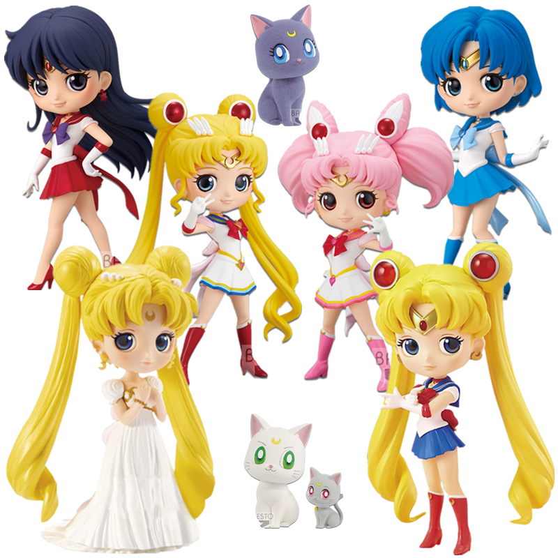 Bandai Banpresto Q Posket Action Figure Qposket Movie Sailor Moon Eternal Super Sailor Venus Saturn Pluto Toys Girls Boy Action Figures Aliexpress