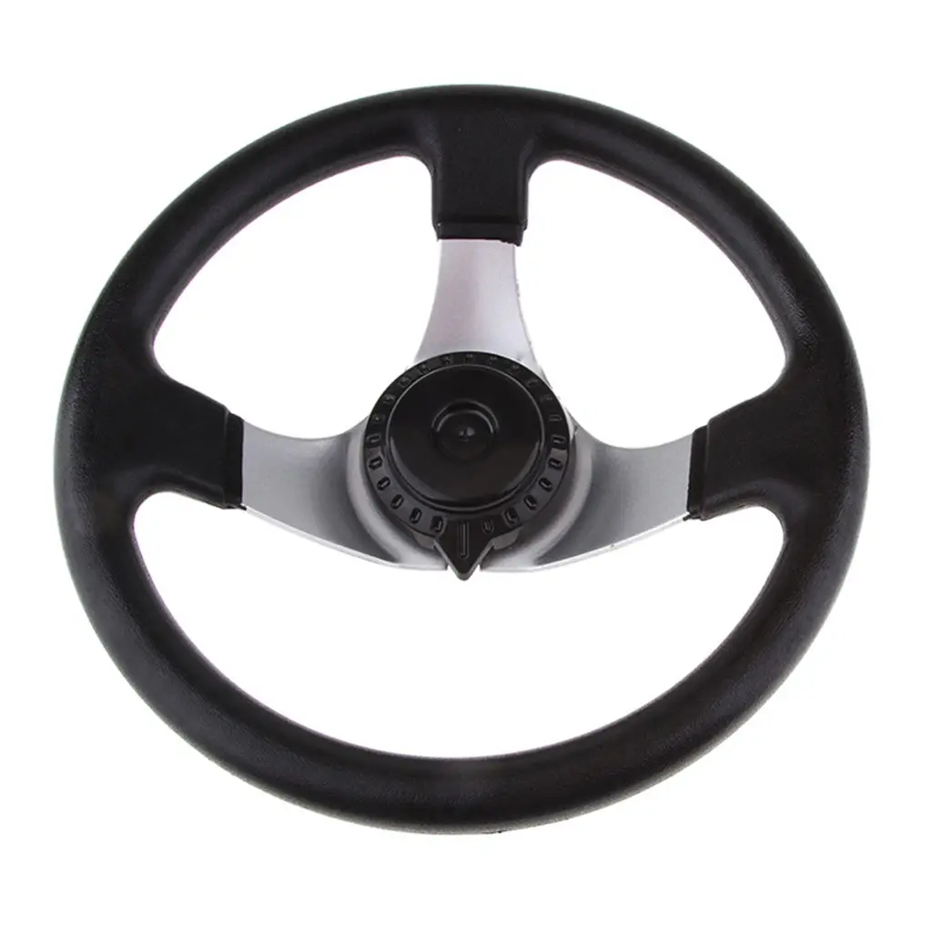 300mm Black Steering Wheel for 150cc - 250cc Engines ATV Go Kart Buggy Quad