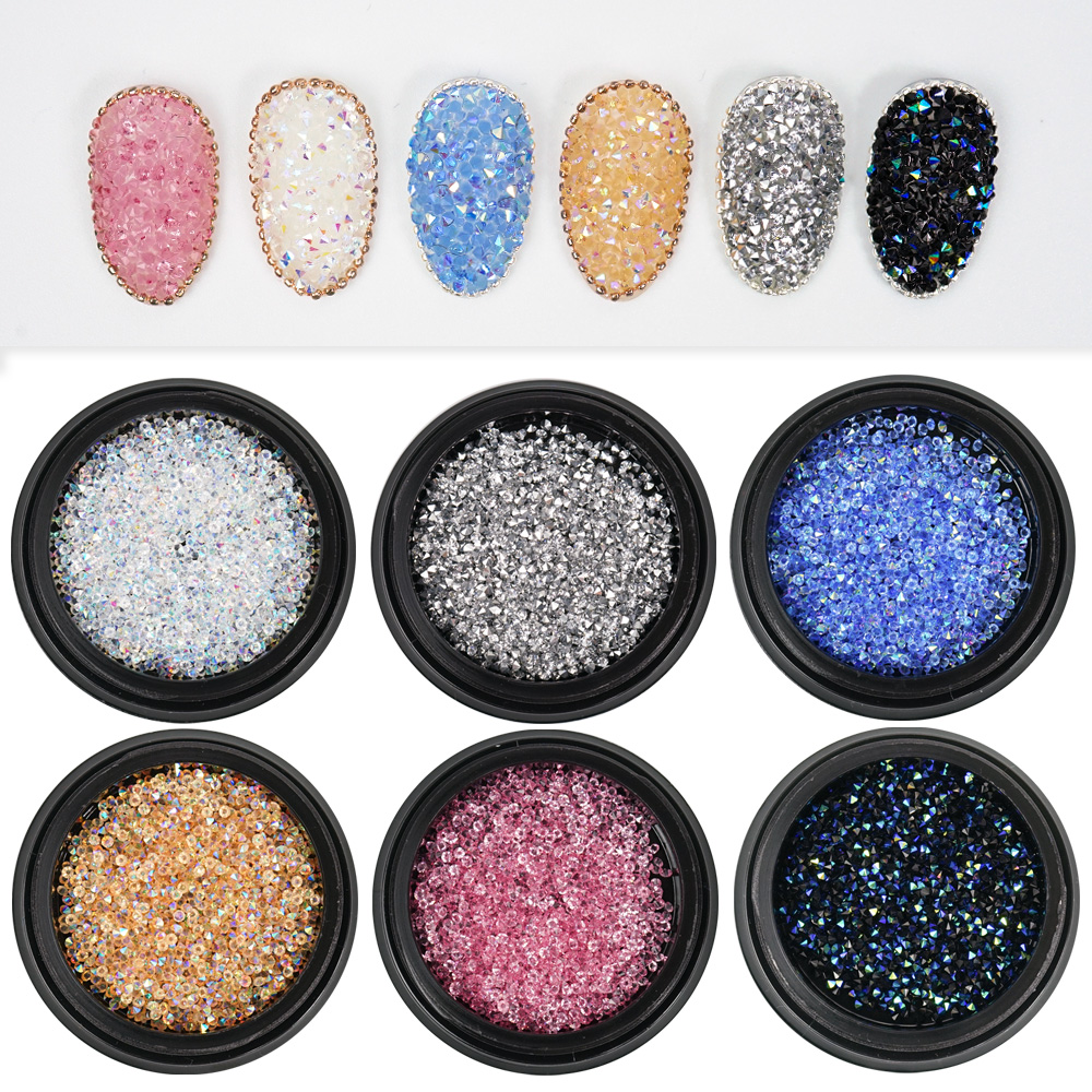 Best of Pixie Crystal Nails Stone 1.2mm Nail Art Rhinestone Mini Glass Micro Crystals 3D Parts Press On Nails Decoration Diamonds Reviews & Tips