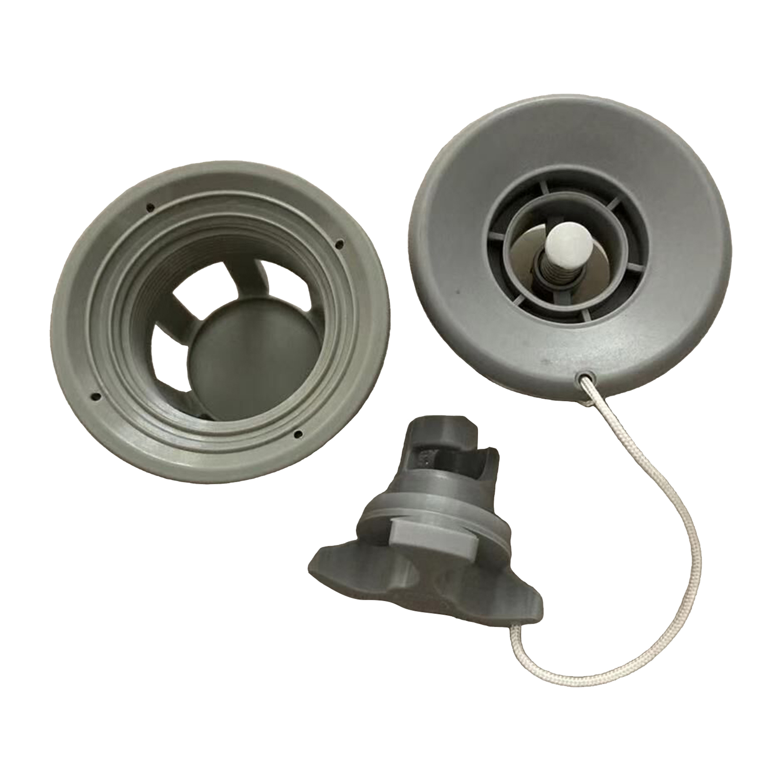 Kayak Boat Air Valve, Gray PVC Air Gas Valve Cap Replacement for Inflatable Boat