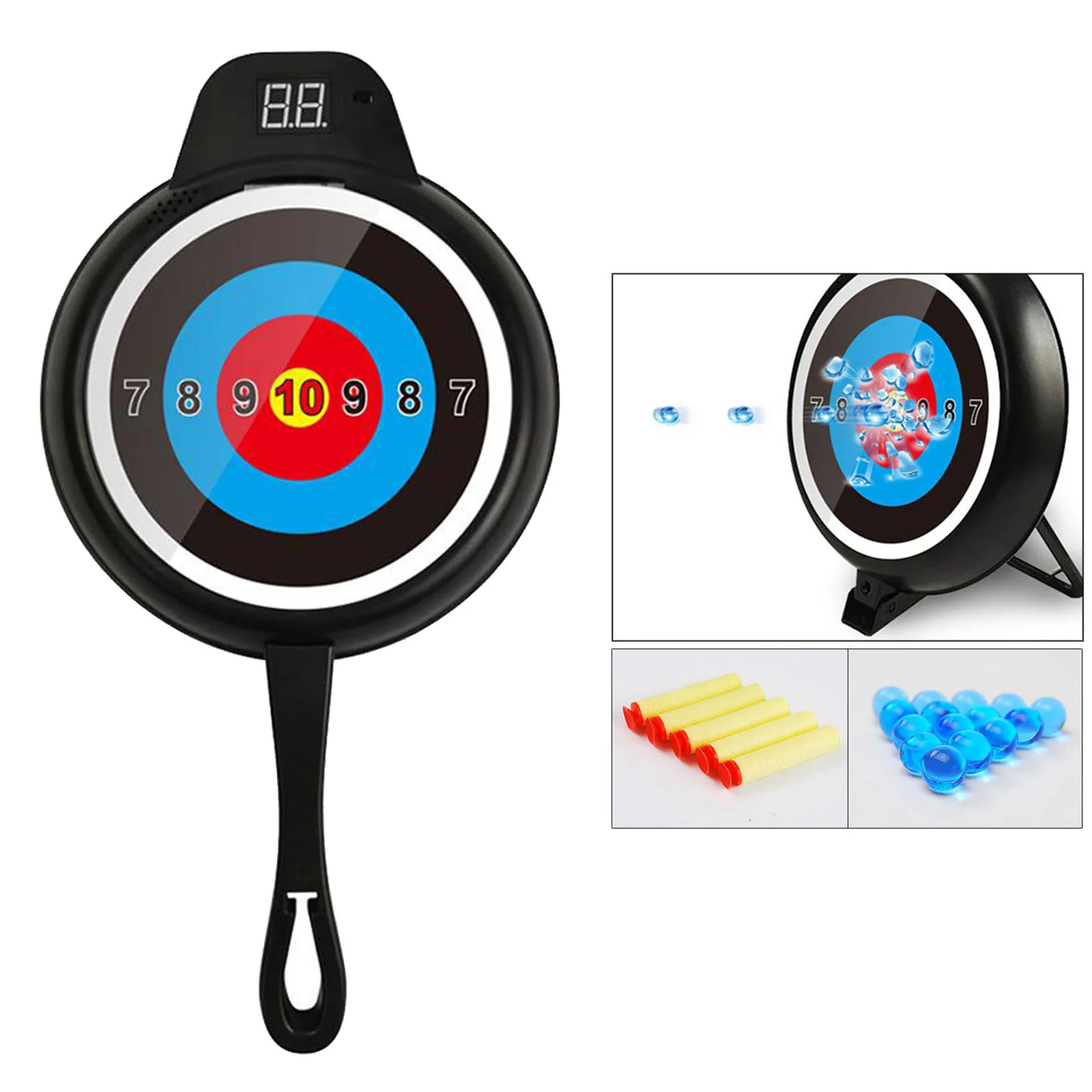 Electric Shooting Target Scoring Targets with Light Sound Effect, Self Resetting
