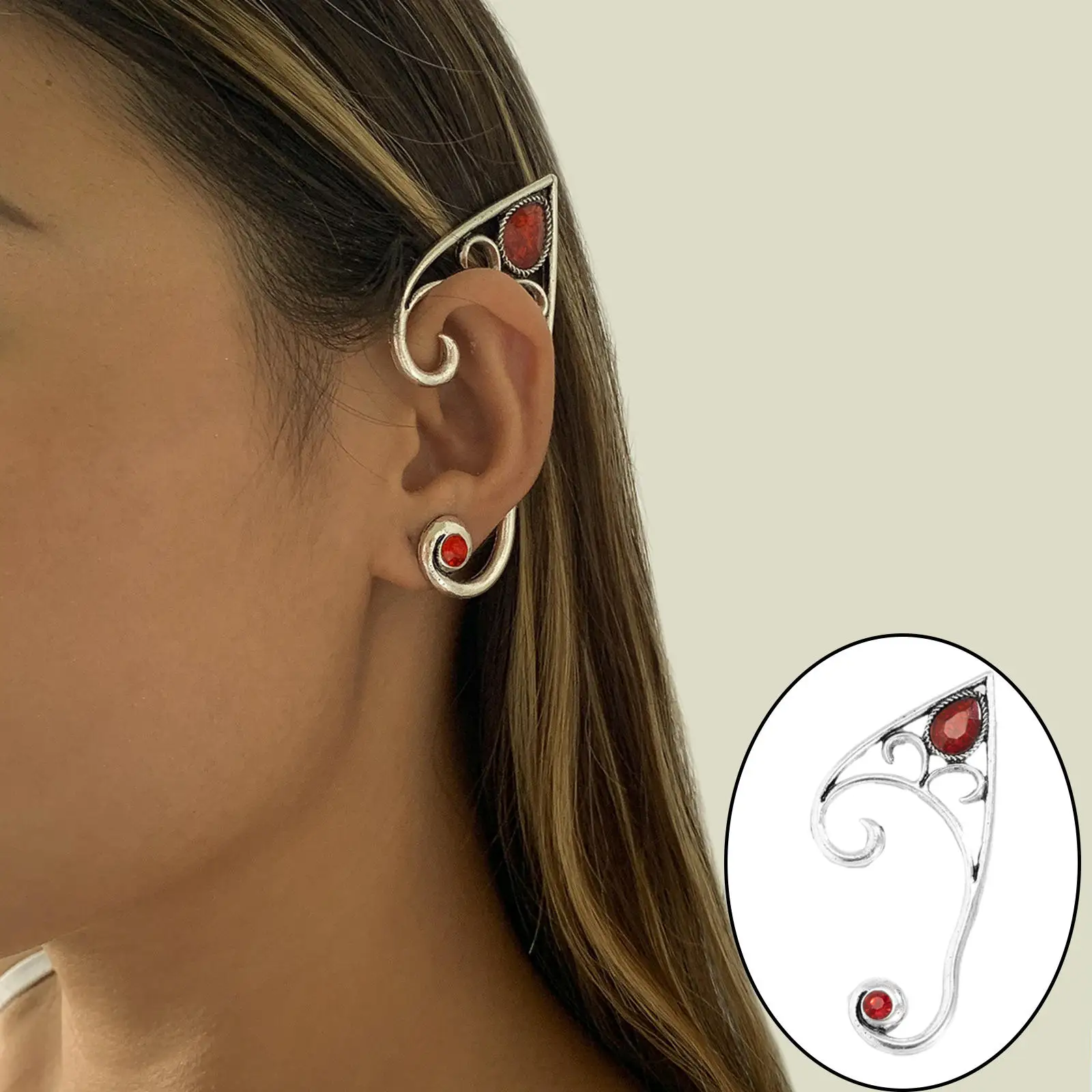 Fashionable Ear Cuff Ear Clip, Earring Clip on Ear Clip Ear Wrap Jewelry for Women Girls