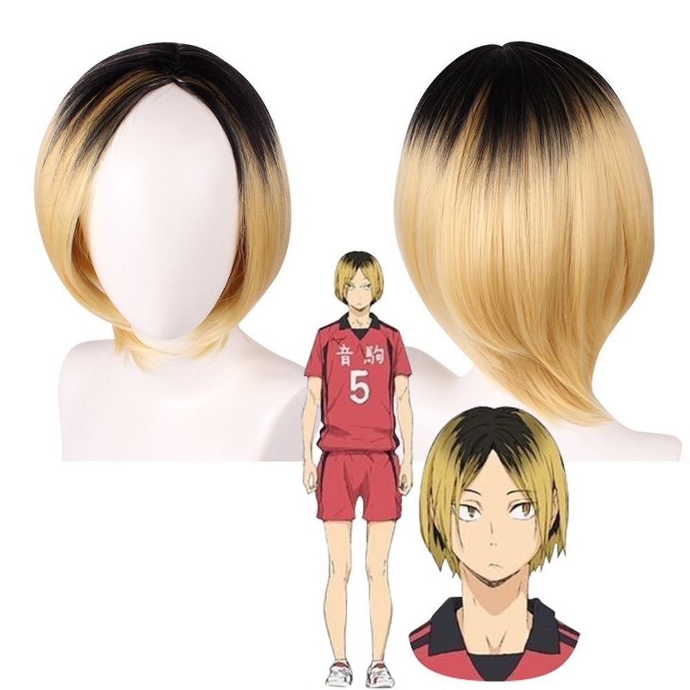 Аниме Haikyuu! Парик для косплея Kenma Kozume, короткий, для школьного  Волейбольного клуба, черного и золотого цвета, для ролевых игр, Косплея |  AliExpress