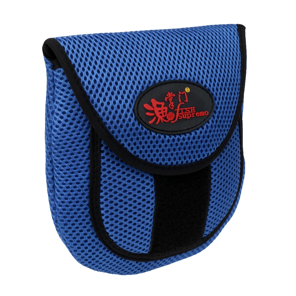 Mesh Cloth Fly Fishing Reel Storage Bag Protective Cover Case Pouch Reel Holder Protector