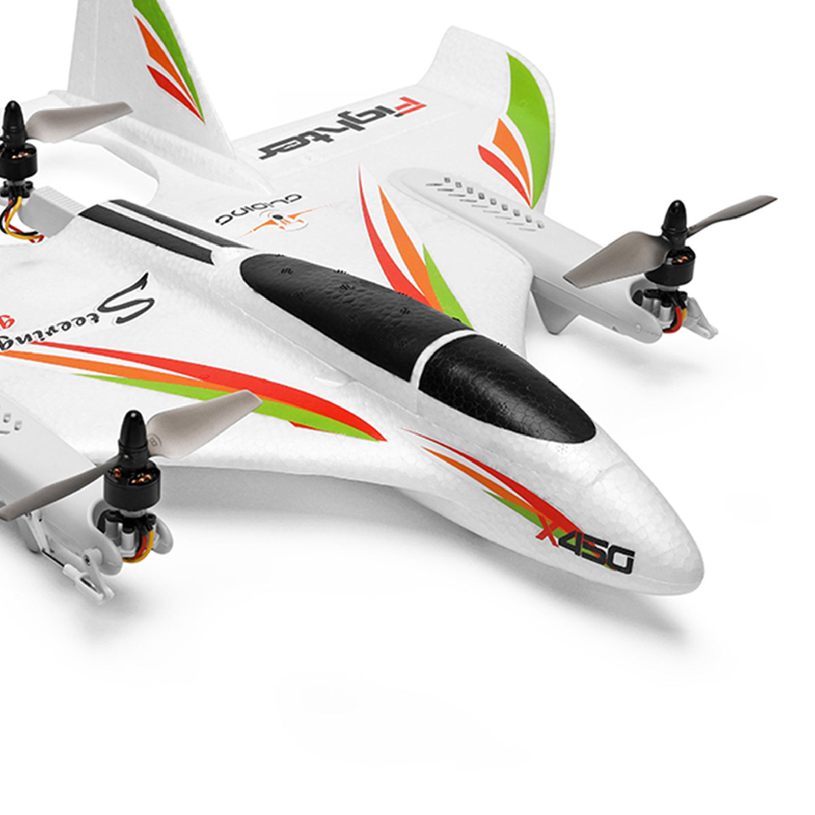 WLtoys XK X450  6CH RC Plane Glider Fighter Aircraft Drone Toys for Boy