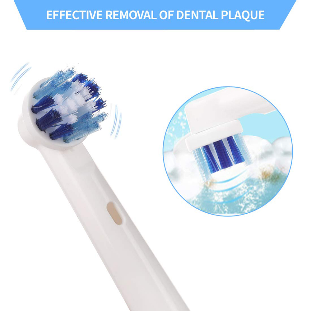 Lot De 4 Têtes De Rechange Pour Brosse à Dents électrique Braun Oral-B - Compatibles, Génériques, Neuves