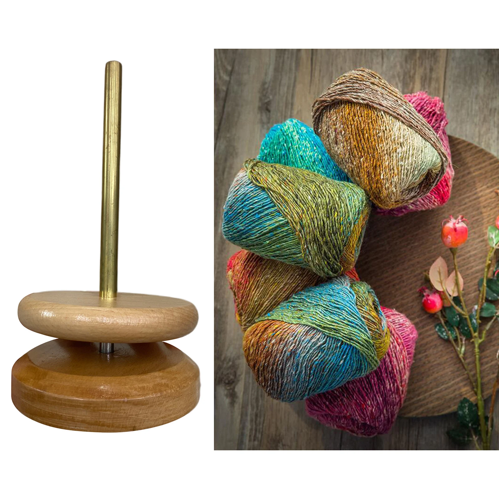 Wooden Yarn Holder Sewing Crocheting Tool Skein Cord Stand Knit Embroidery Wooden Yarn Holder Sewing Crocheting Tool Skein Cord Stand Knit Embroidery