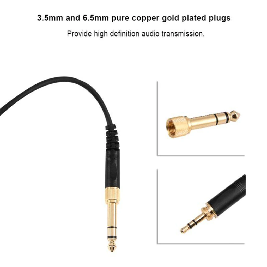 Replacement Audio Upgrade Cable Compatible with Beyerdynamic DT 990 Pro, DT 770 Pro Headphone Instrument Accessories