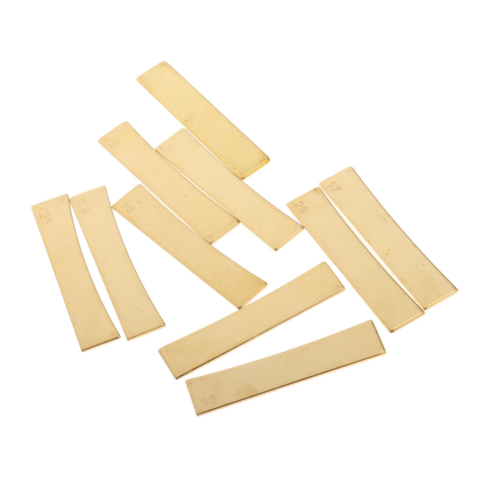 10 Pack Brass  Guitar Fretboard Fret Press Inserts for Guitar