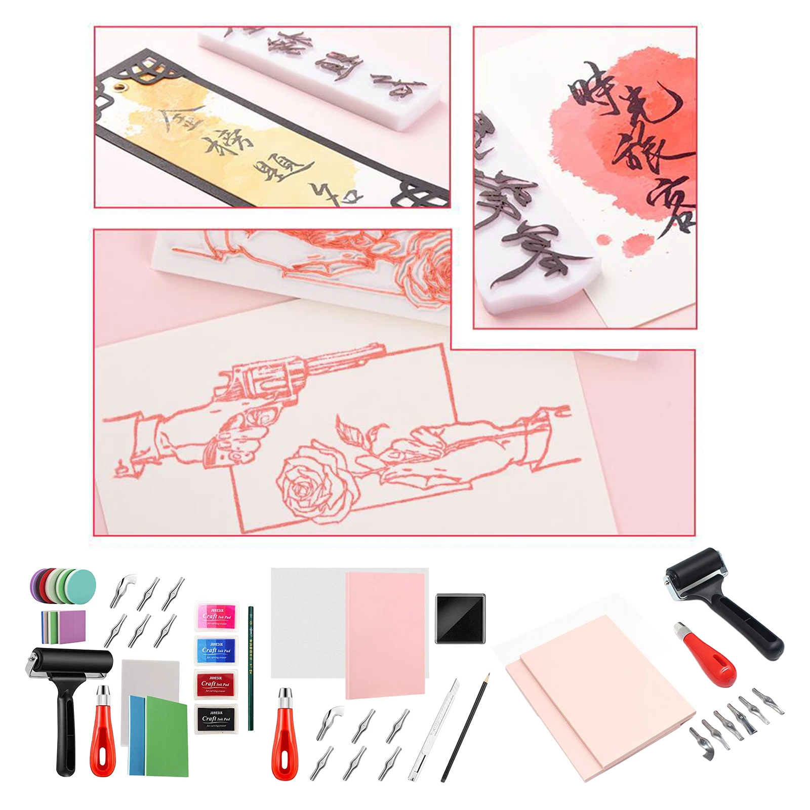 Rubber Stamp Making Kit Rubber Carving Blocks for Stamp Rubber Carving Block