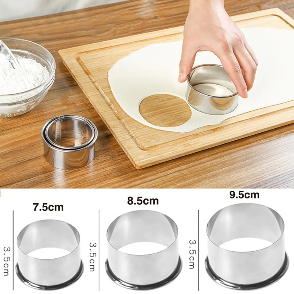 New Useful Eco-Friendly Pastry Tools Stainless Steel Dumpling Maker Dough Cutter 