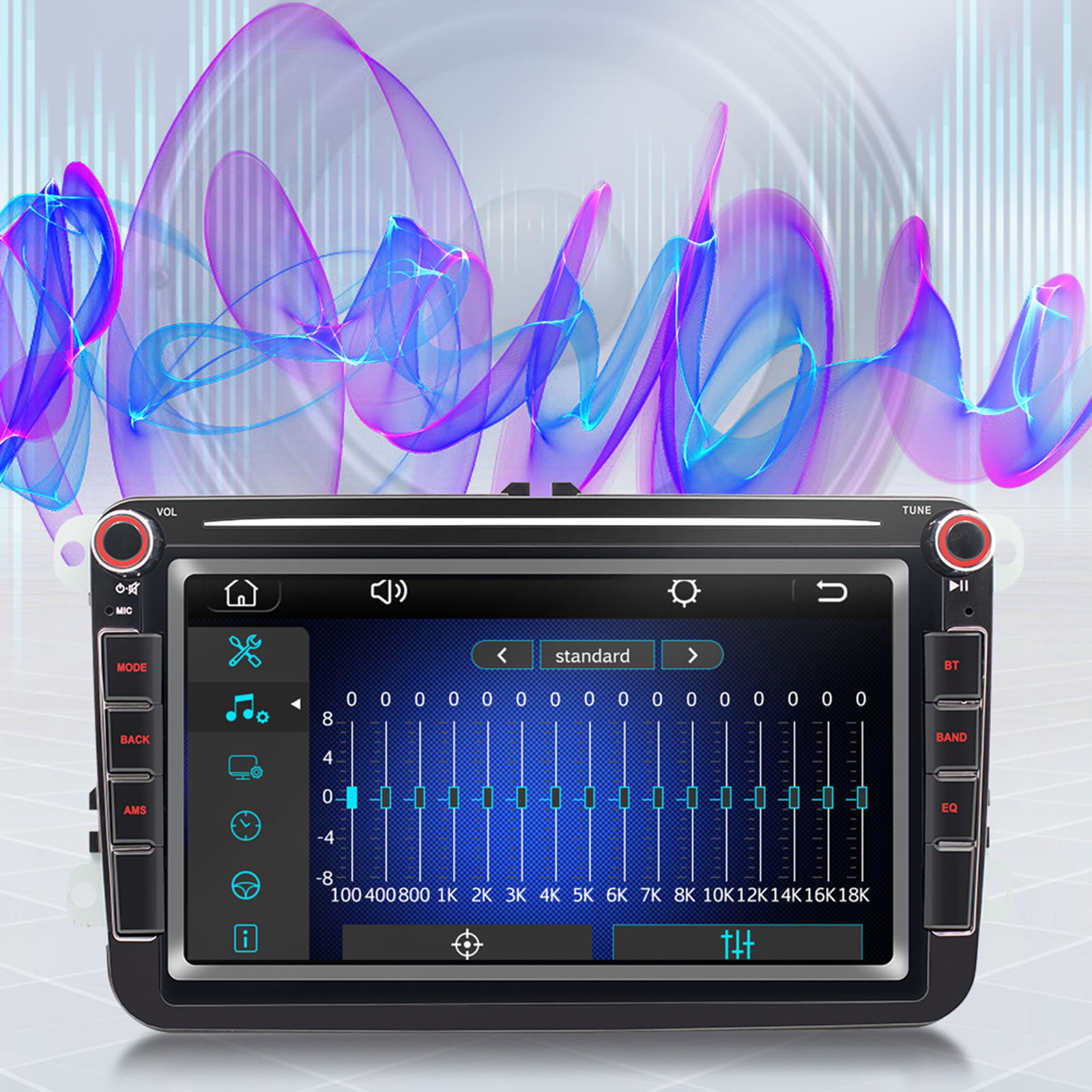 Bluetooth Car Radio AUX in  WiFi for  9083 Touch Screen