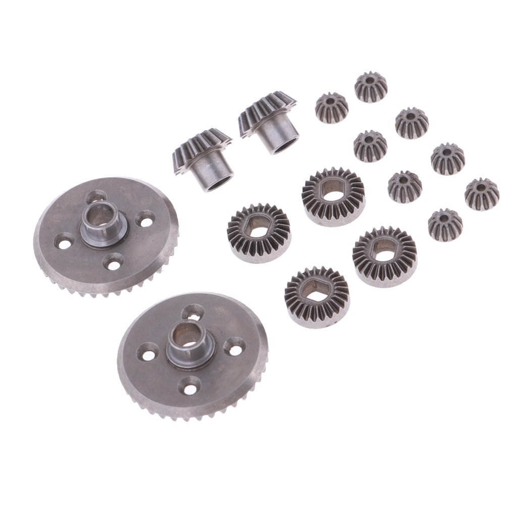 Set Steel Diff Differential Main Metal Spur Gears Pinions for WLtoys A949 A959 A969 A979 184012 1/18 RC Car