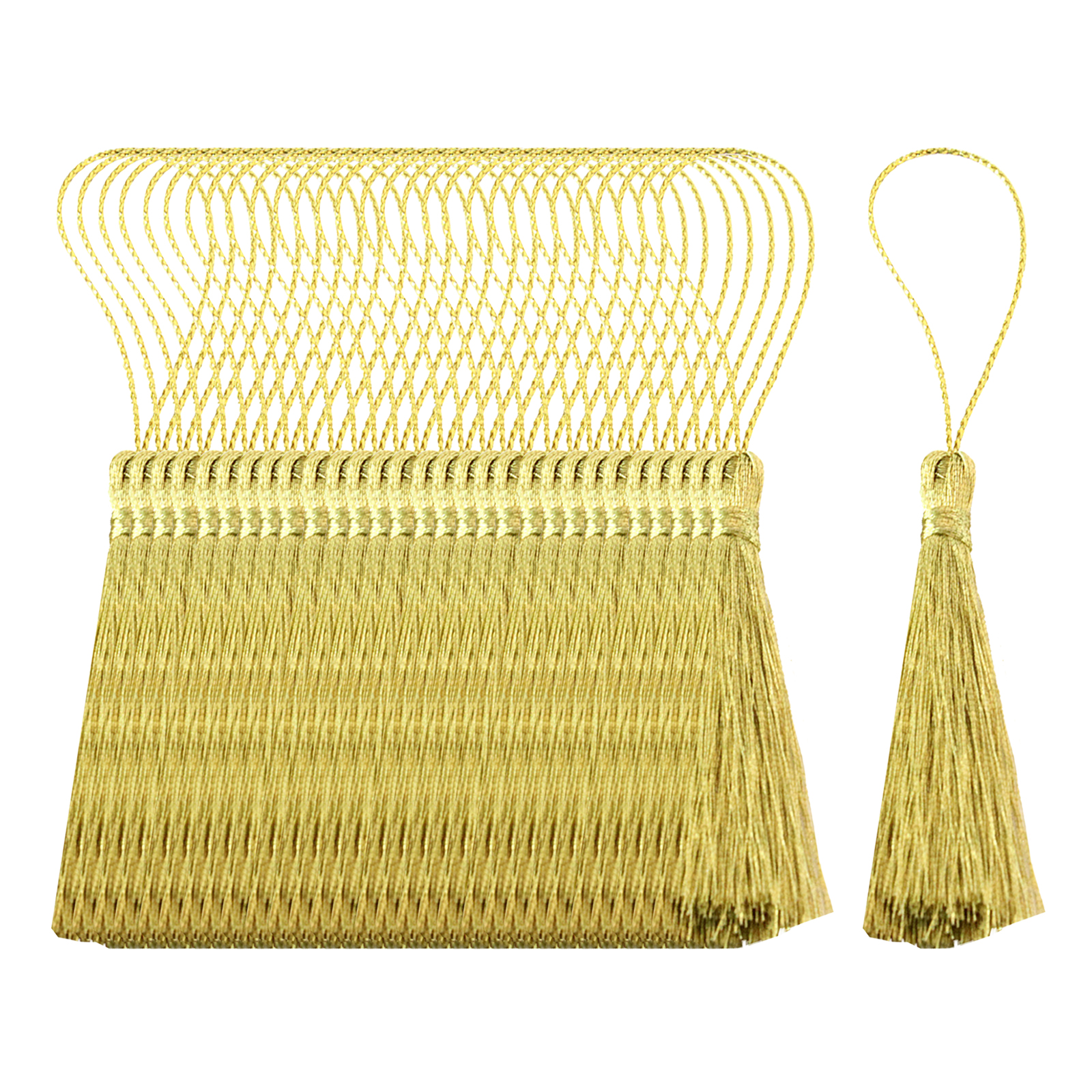 30pcs 10cm Silky Floss Bookmark Tassels Cord Loop Small Chinese Knot for Jewelry Making Souvenir Bookmarks DIY Craft Accessory