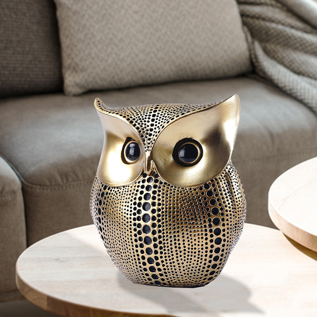 Owl Statue Decor Crafted Figurines for Home Decor Living Room Office Decoration Book Shelf TV Stand Animal Sculptures Collection