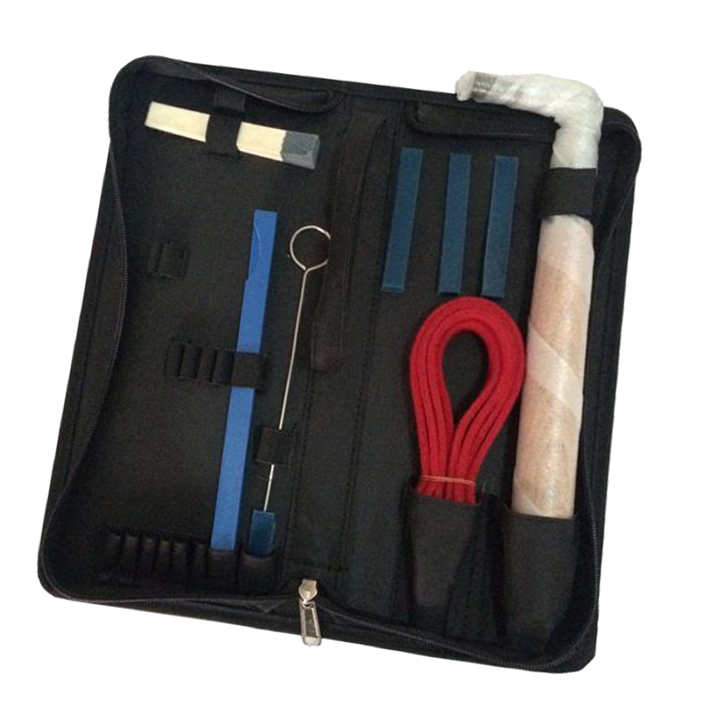 1Set Piano Tuning Kit Tools (8 Items) Professional Lever Wrench Hammer,Felt Mutes, Rubber Mute,Mute Clamp