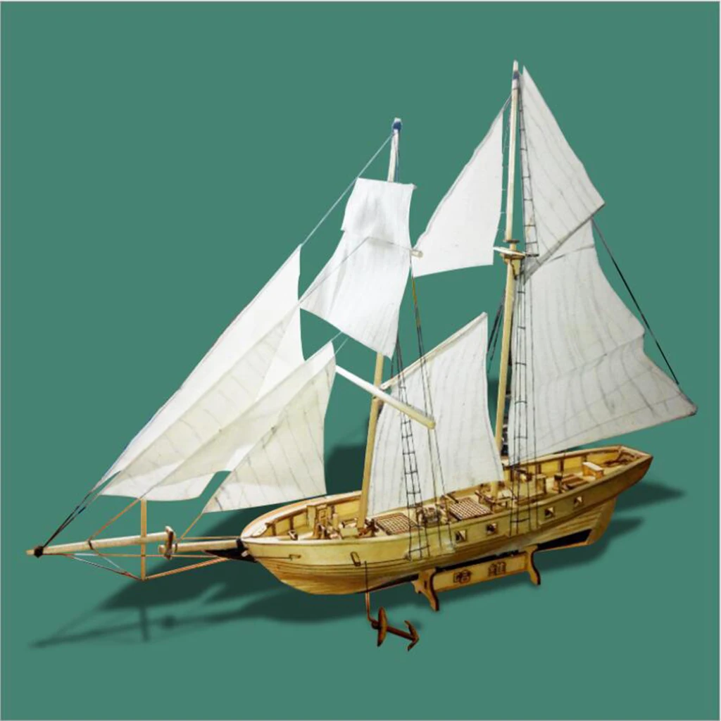 DIY Building Kits Nautical Boat Wooden Sailboat Sailing Puzzle Toys Xmas Gift 