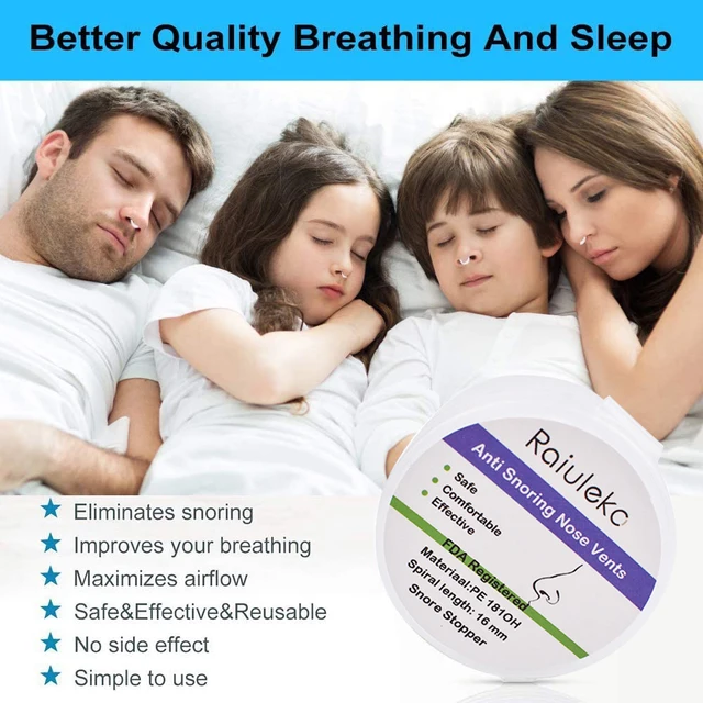 Breathing Aid - Dilatadores nasales suaves y flexibles que mejoran la  respiración y el sueño, la mejor solución para ronquidos, clips nasales