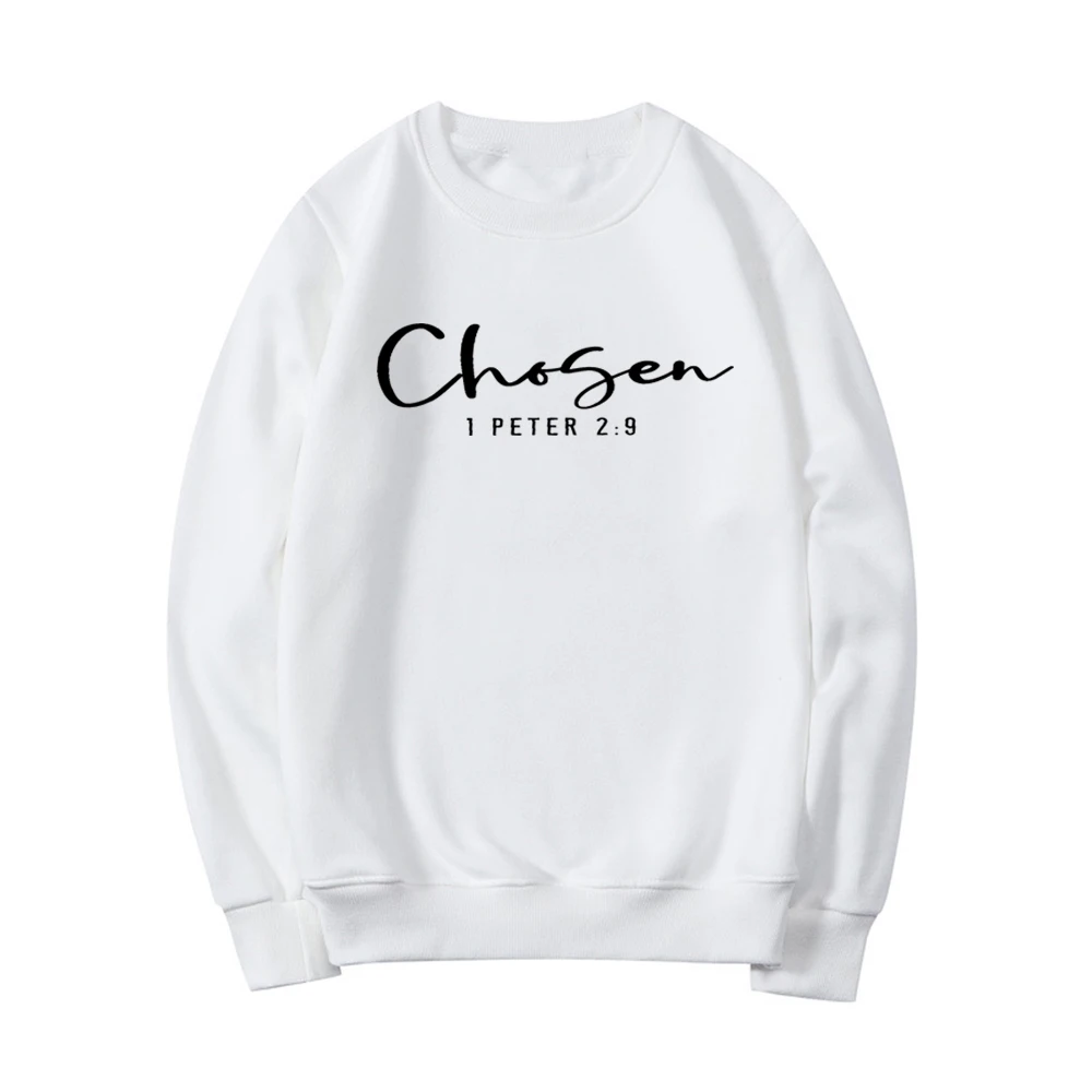escolhido peter moletom escolhido crewneck sweatshirts roupas cristãs vestuário casual hoodies para mulher