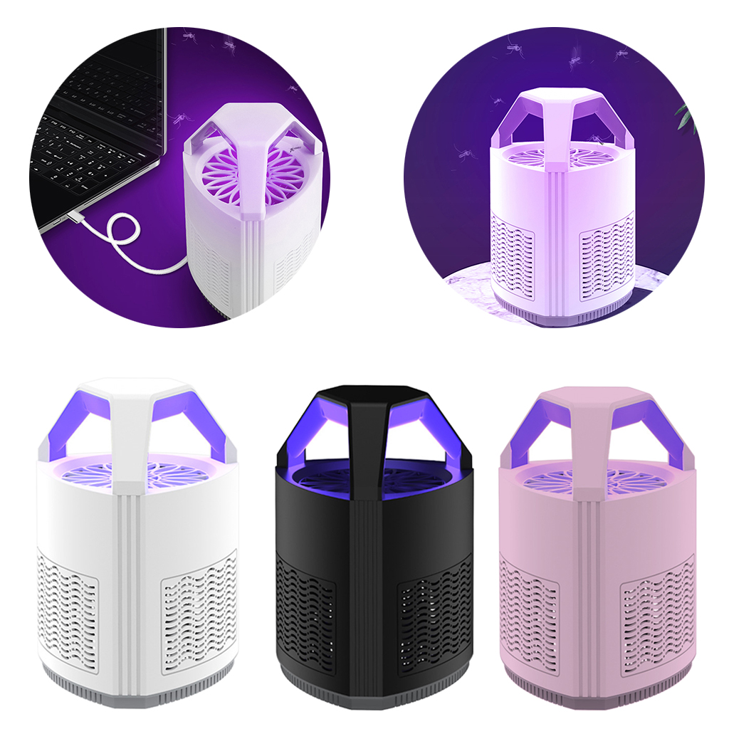 1pc Electric Insect Flying Bugs Trap Portable UV Mosquito Killer Lamp Quiet Bedroom Home Flies Trap