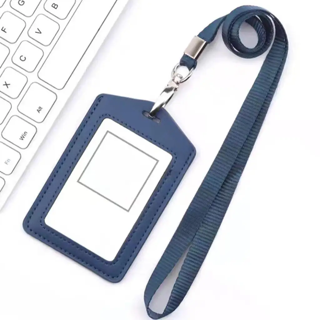 Office ID Card Holder with Neck Strap Waterproof, Dust-proof Card Protection Card Holder Name Badge ID Card Holder for Office 