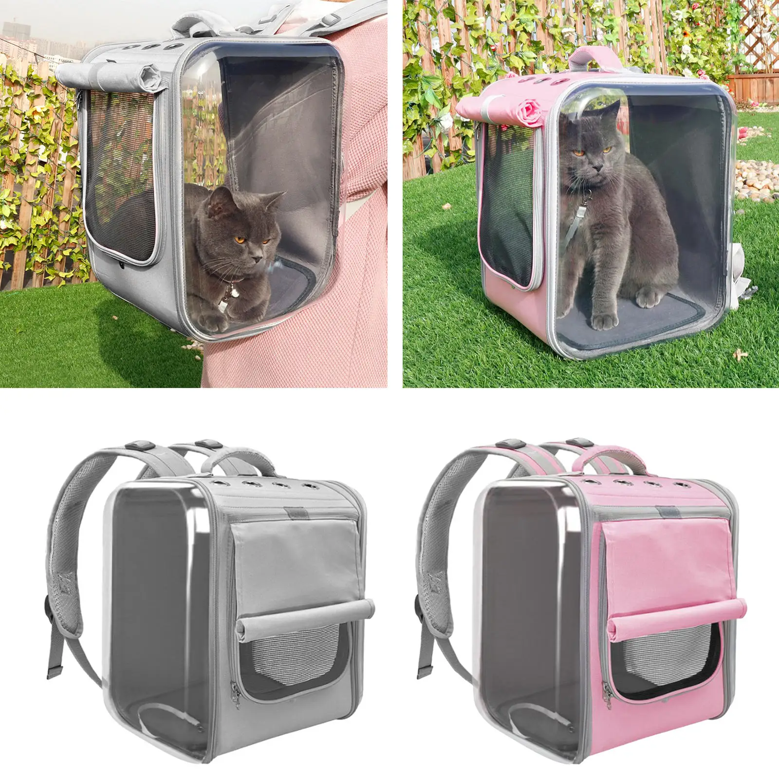 Breathable Pet Backpack Large Capacity Cat Puppy Dog Carrying Bag Outdoor Travel Portable Pet Carrier Shoulders Bag