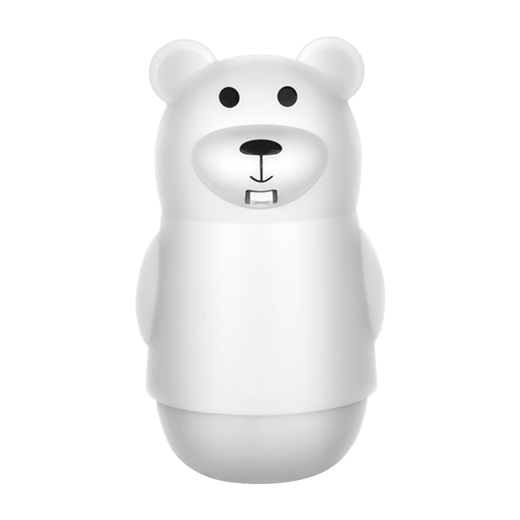 Automatic Soap Dispenser Cute Bear Shape Infrared Sensor Touchless Soap Dispenser 300ml USB Rechargeable Foaming Soap Dispenser