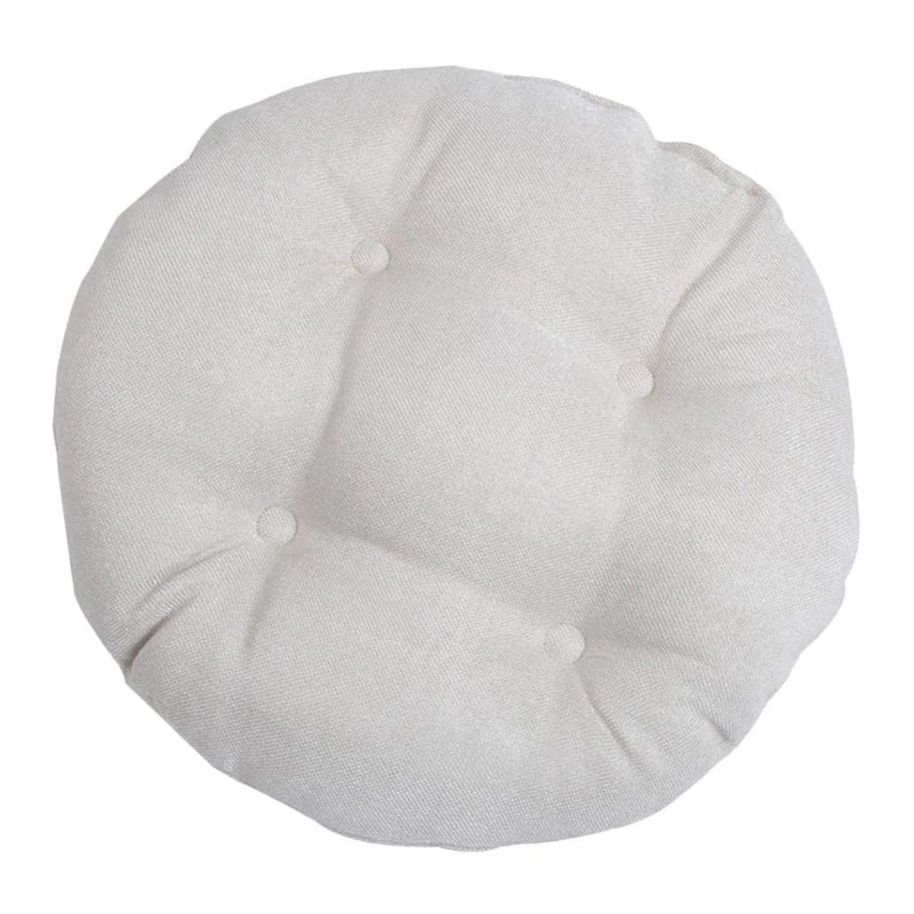 30x30cm Small Round Floor Pillow Cushion Polyester Pouf Seat Cushion Pad for Window Tatami Chair Seat Cushion Tatami Pad