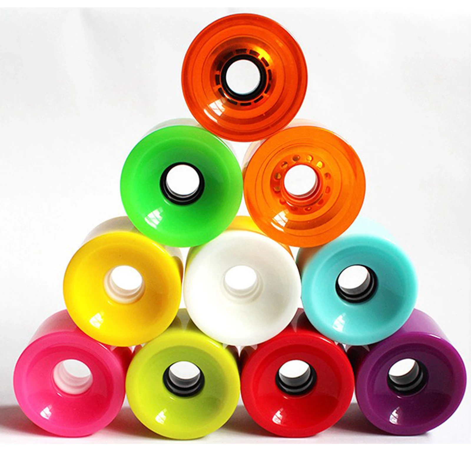 4Pcs/Set Multicolor High Elasticity Skateboard Wheels 78A ABEC-9  High Performance PU Wheels For Skateboard