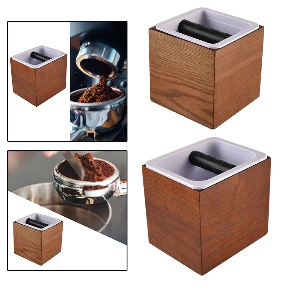 Espresso Knock Box Residue Storage Container Grind Waste Bin Coffee Machine Accessories Espresso Dump Bin for Kitchen Home Use