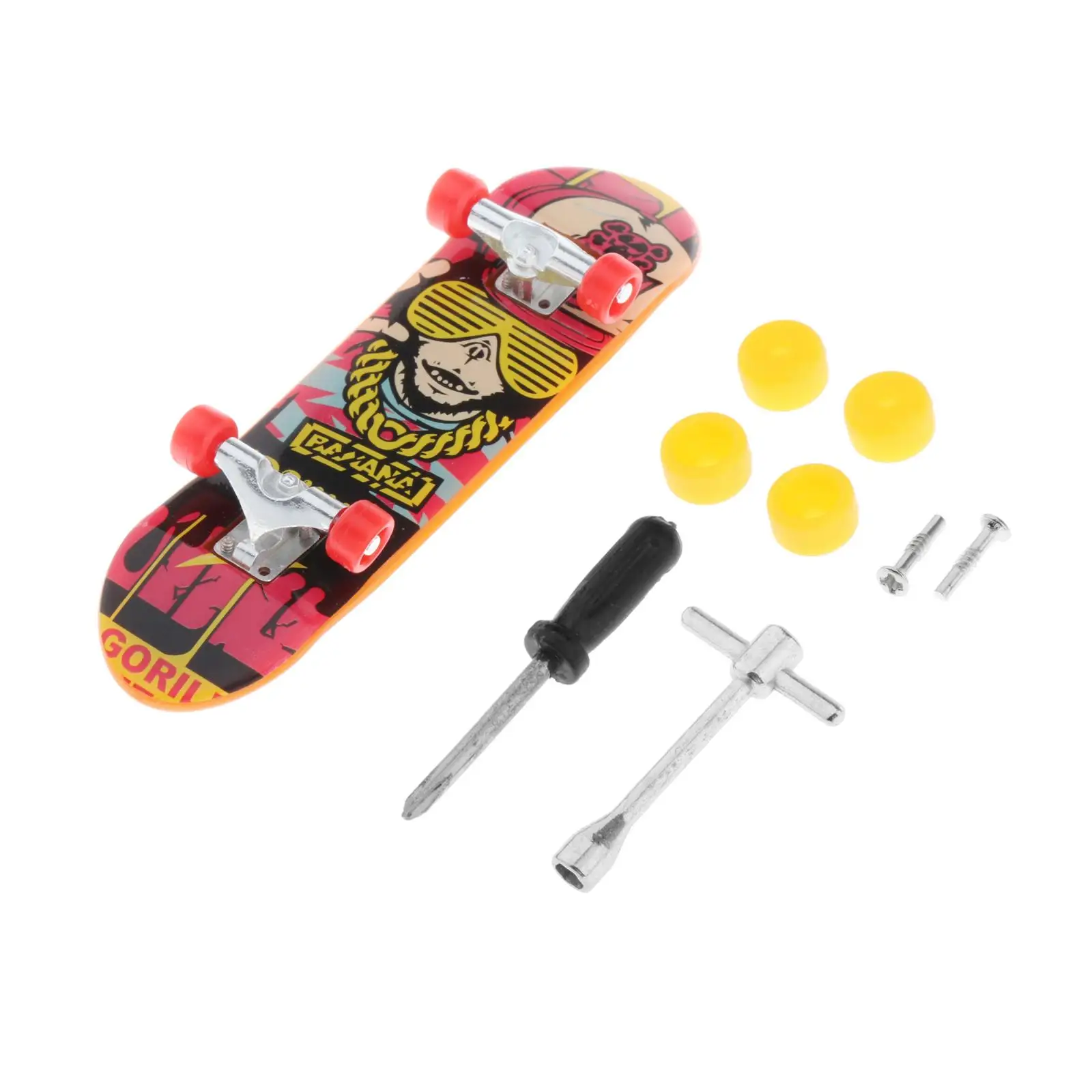 Mini Finger Toy Skateboards, Children Teens Adults Fingerboard Perfect Fidget Toy for Kids with Repair Tools