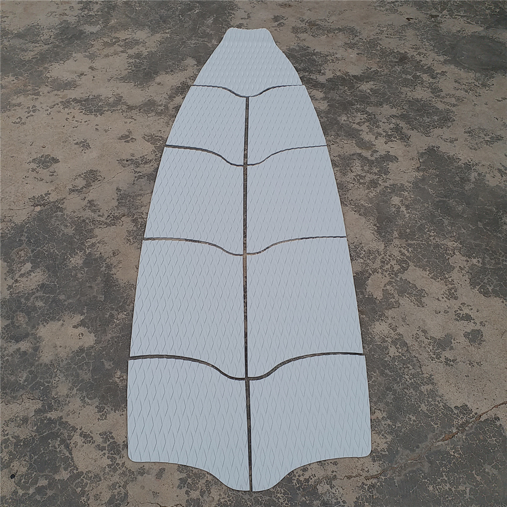  Traction Pad - 9 Pieces Diamond TGrooved Paddle Board Deck Grip for Longboard Surfboard Marine Boat Yacht Kayak (Grey)