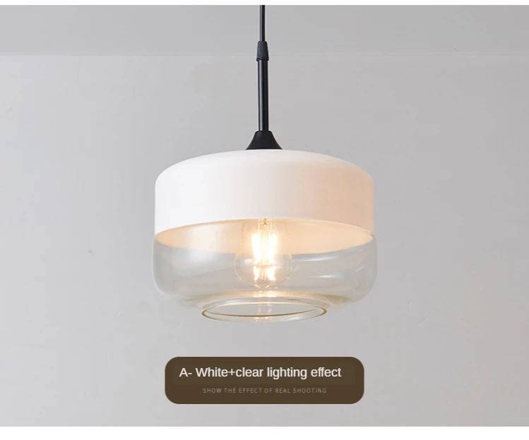 H6008bece37b848d0b6151730034b6d5bu Nordic Pendant Lamp Modern Glass Hanging LED Light Fixtures for Restaurant Living Bedroom Indoor Decoration Luminaire Suspension