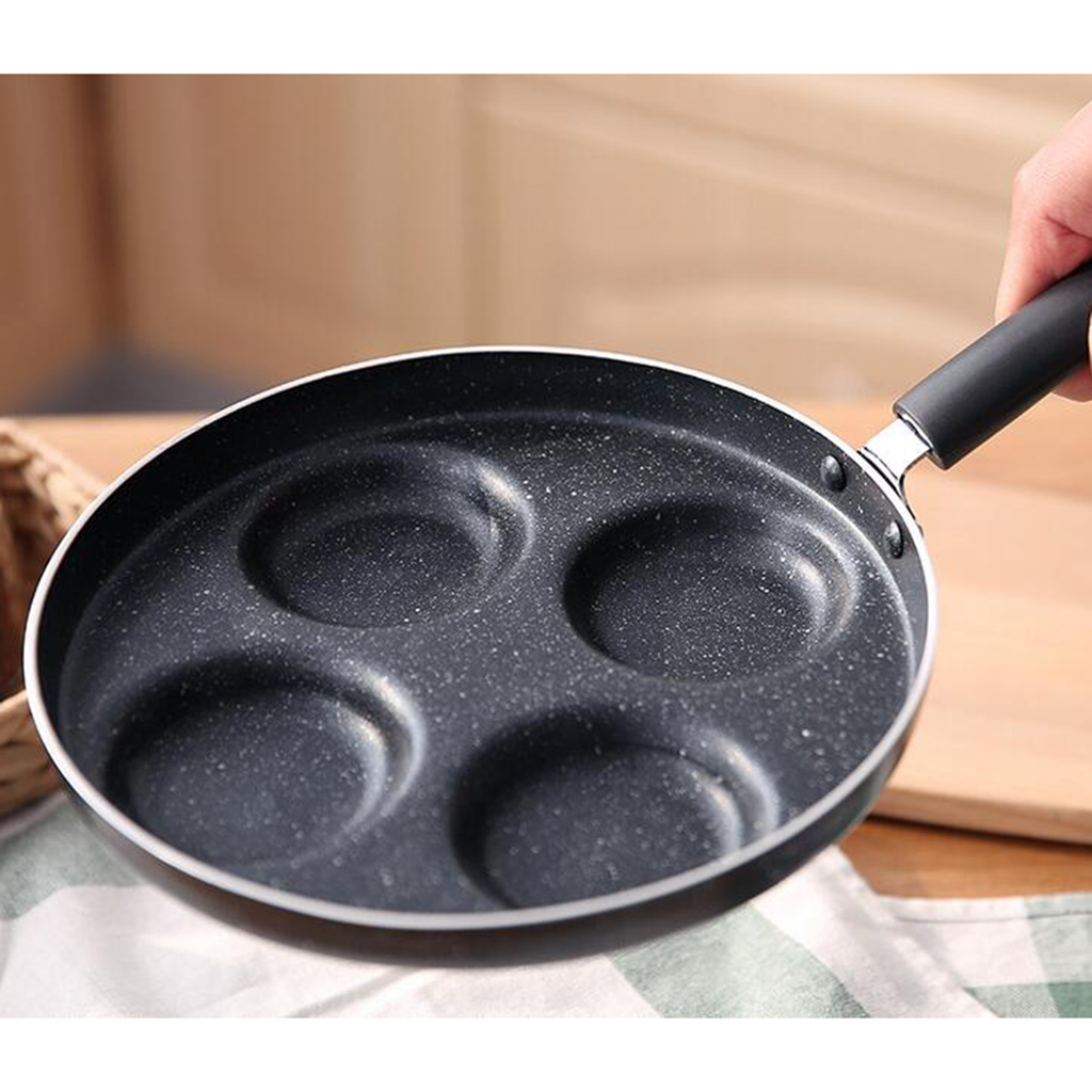 4-in-1 Non-Stick Pancake Frypan Aluminium Alloy Breakfast Cookware 24cm