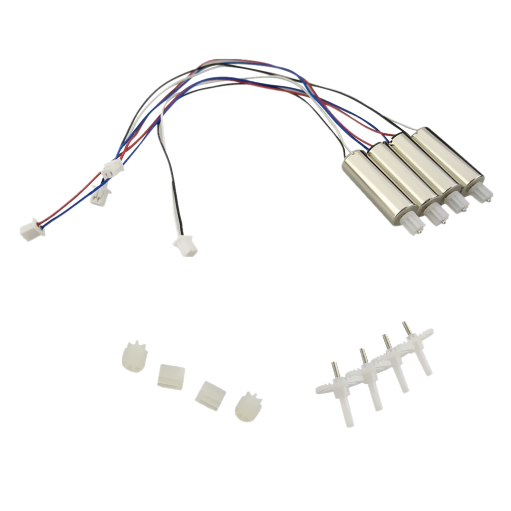 4x Replacement Motors and Large Gears and Pinions For E58 S168 JY019 UAV Four-axis Aircrafts