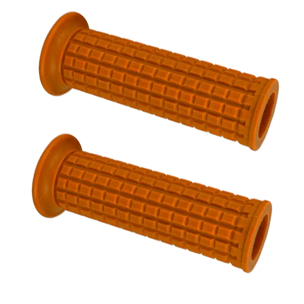 Replacement 1`` 25mm Motorcycle Hand Grips, Antiskid Handlebar Soft Rubber Bar End Hand