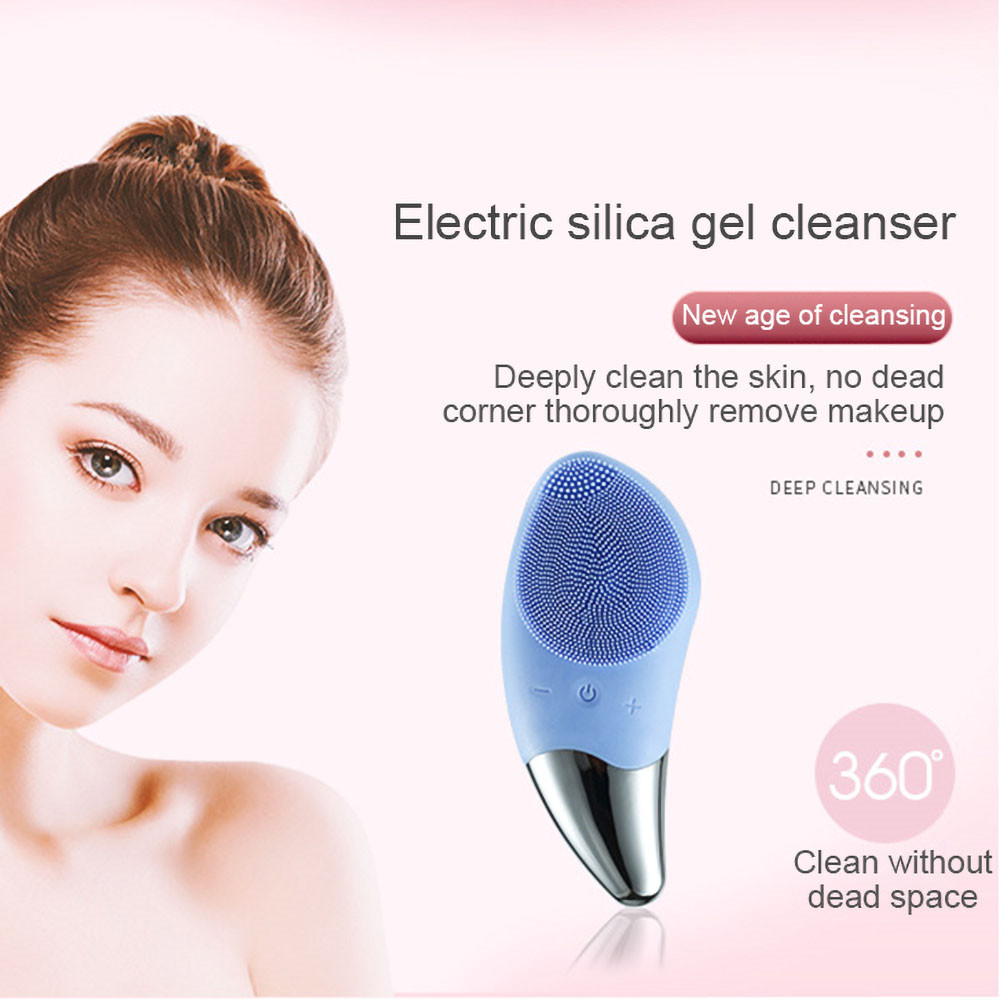 Best of Mini Electric Facial Cleansing Brush Ultrasonic Silicone Face Cleaner Deep Pore Cleaning Skin Massager Face Cleaner Brush Device Reviews & Tips - Image 3