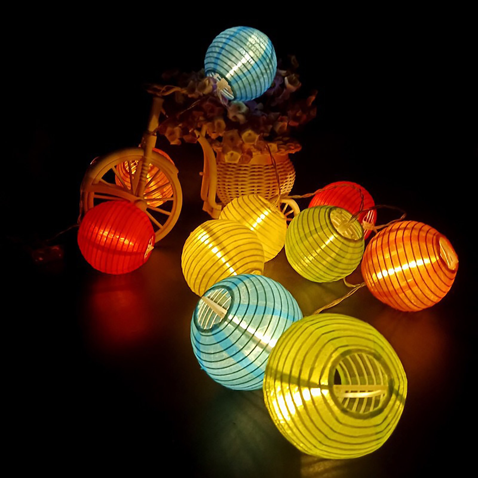 Lamp Covers & Shades Solar Lantern String Lights 6.5M 30 LED Ball Light
