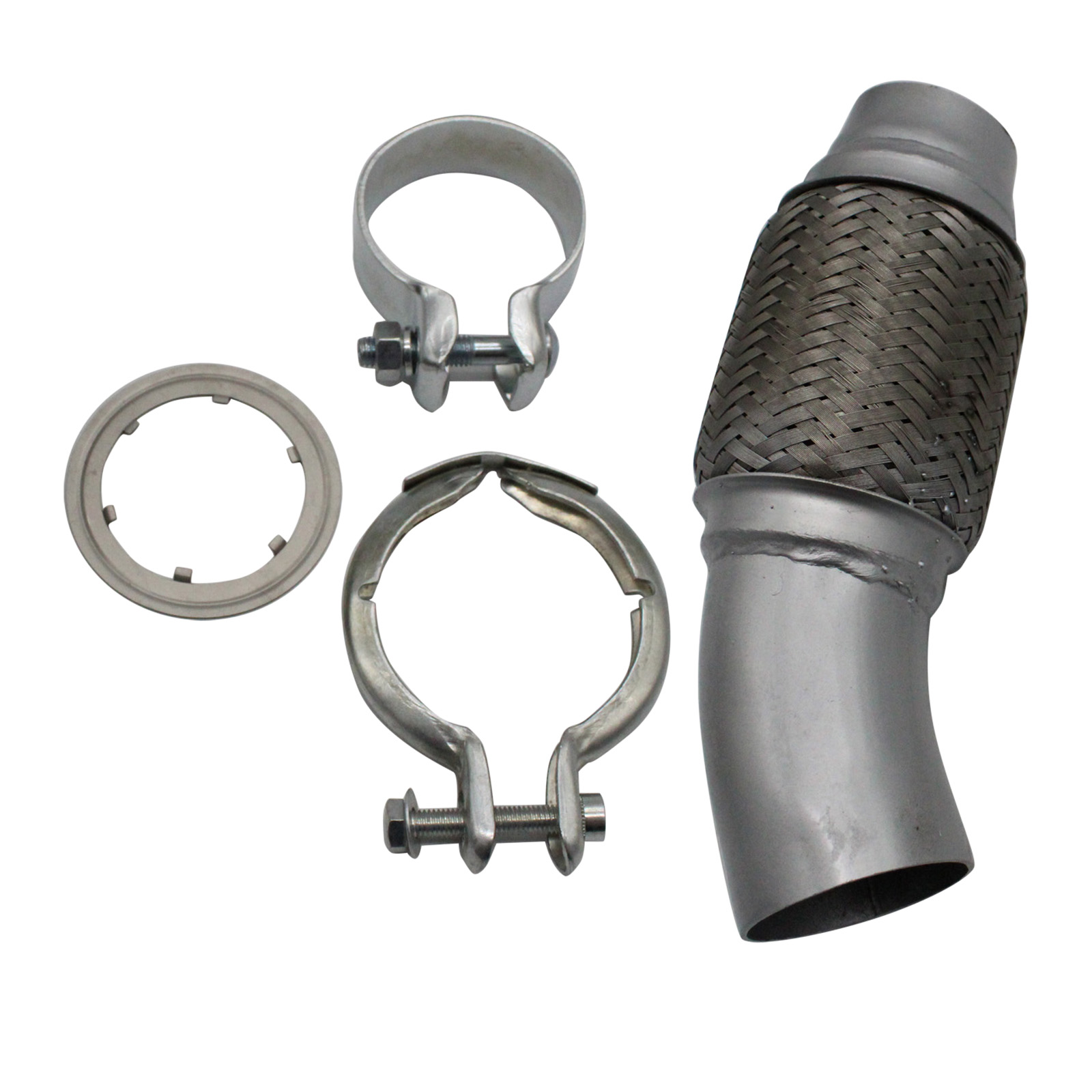 Exhaust Flex Pipe Heavy Duty Stainless Steel Double Braided for BMW 1ER E81 / 2 /8 3ER 5ER 520D X1 SDRIVE 18D / 20D